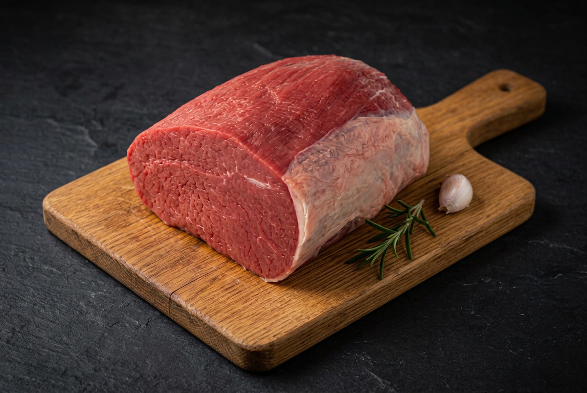 Rond de gîte de bœuf sur planche en bois ardoise